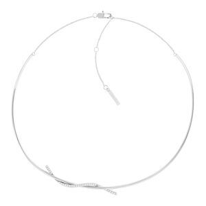 Calvin Klein Slušivý ocelový náhrdelník s krystaly 35000510