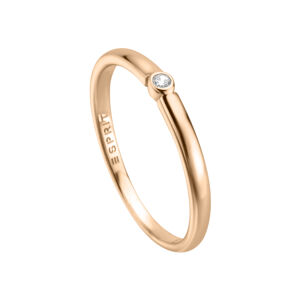 Esprit Minimalistický bronzový prsten se zirkonem ESRG009012 53 mm