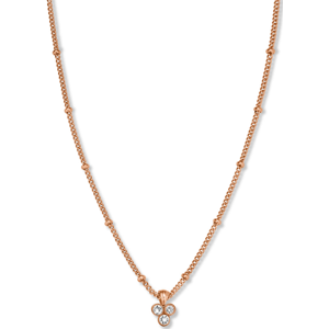 Rosefield Pozlacený náhrdelník s trojitým krystalem Swarovski Toccombo JTNTRG-J443