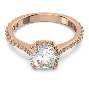 Swarovski Nádherný bronzový prsten s krystaly Constella 5642644 55 mm