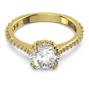 Swarovski Nádherný pozlacený prsten s krystaly Constella 5642619 58 mm